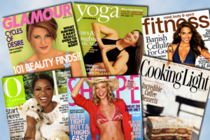 Health and beauty magazine covers